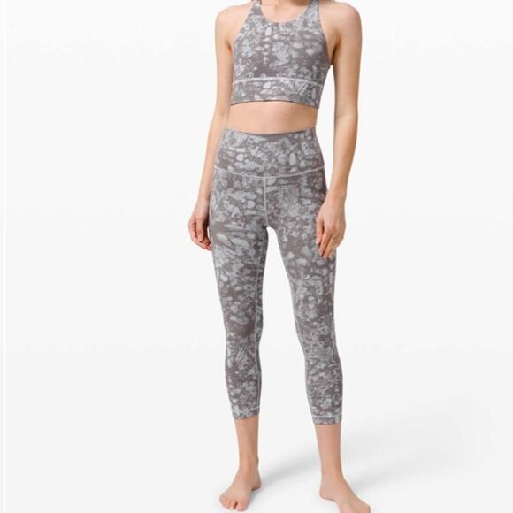 Lululemon Wunder Under High-Rise Crop 23" Synthesize Jacquard Starlight Grey Fog - Picture 6 of 6